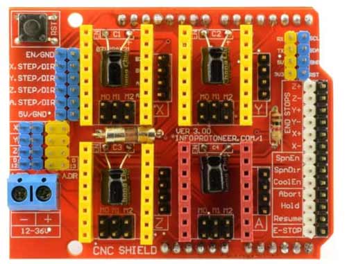 Arduino CNC 电机扩展板（正面）