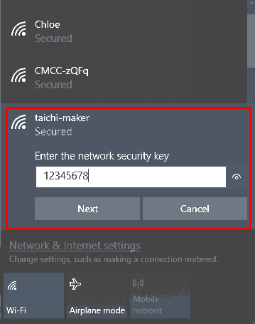 连接nodeMcu所建立的的WiFi