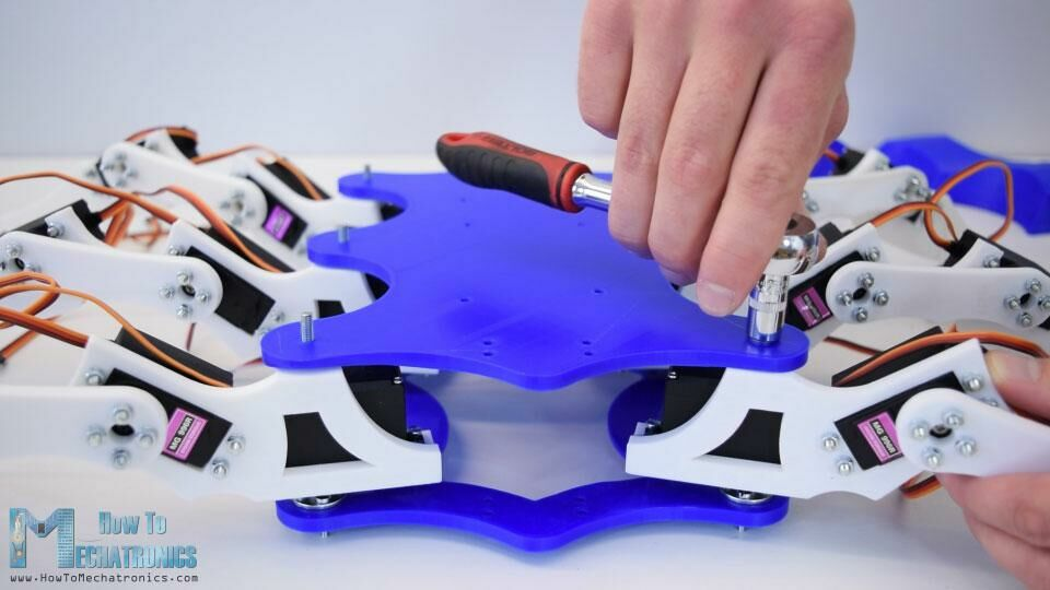 arduino六足蚂蚁机器人装配细节