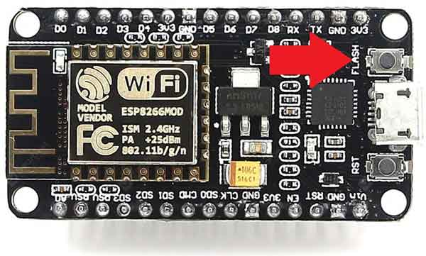 NodeMCU开发板FLASH按键开关