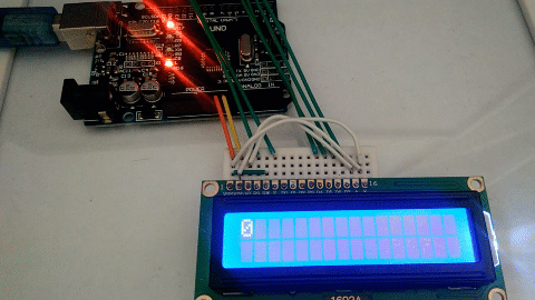 LCD效果演示滚动显示Arduino lcd1602 太极创客