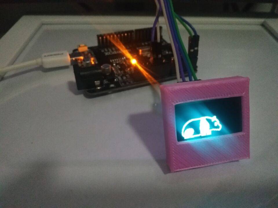 OLED0.96图片显示Arduino OLED0.96 屏幕模块 太极创客